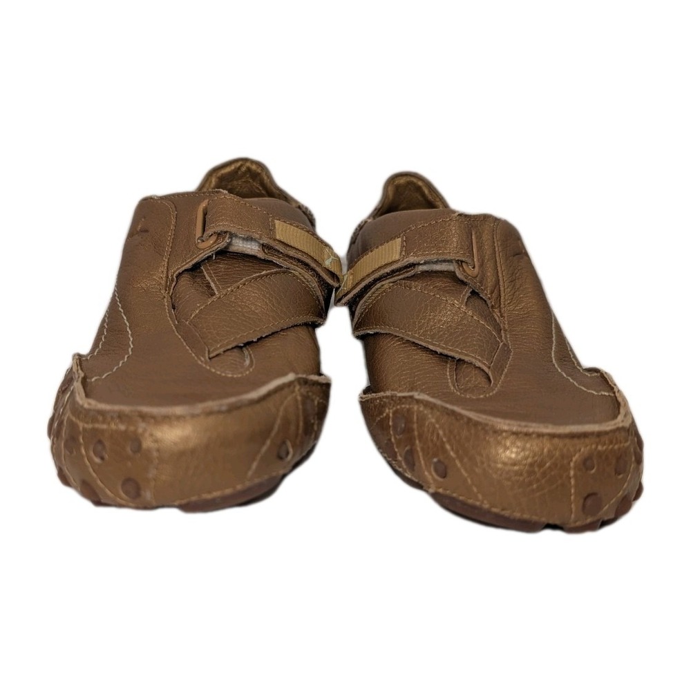Vintage Puma Amoko 2 Womens 9.5 Brown Croc Embossed Leather Driving Loafers - Picture 4 of 10